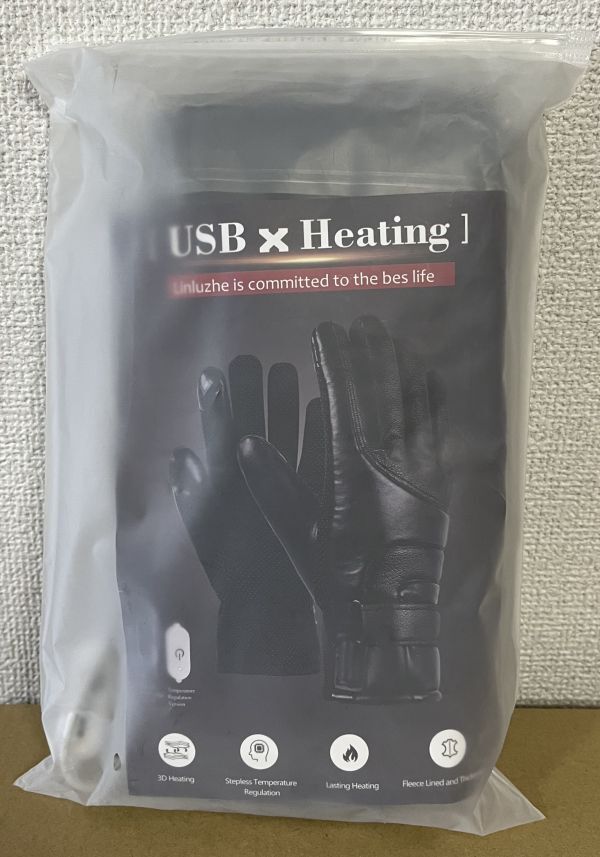電熱 グローブ ヒートグローブ ヒーターグローブ 手袋 USB給電 電熱ウェア インナーグローブ 滑り止め バイク拍卖