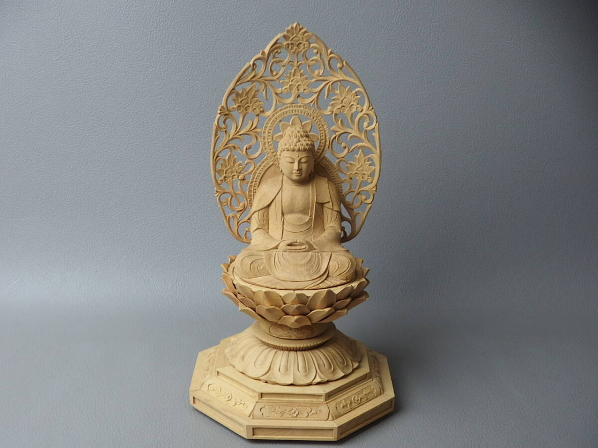 【骨董・仏教美術】★木彫 仏像★★釈迦如来座像 gl033vb.7 彫刻 阿弥陀如来拍卖