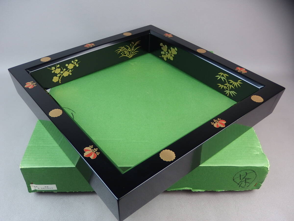 【骨董・茶道具】★真塗★★四君子高台寺黒塗炉縁 gm011tb22拍卖