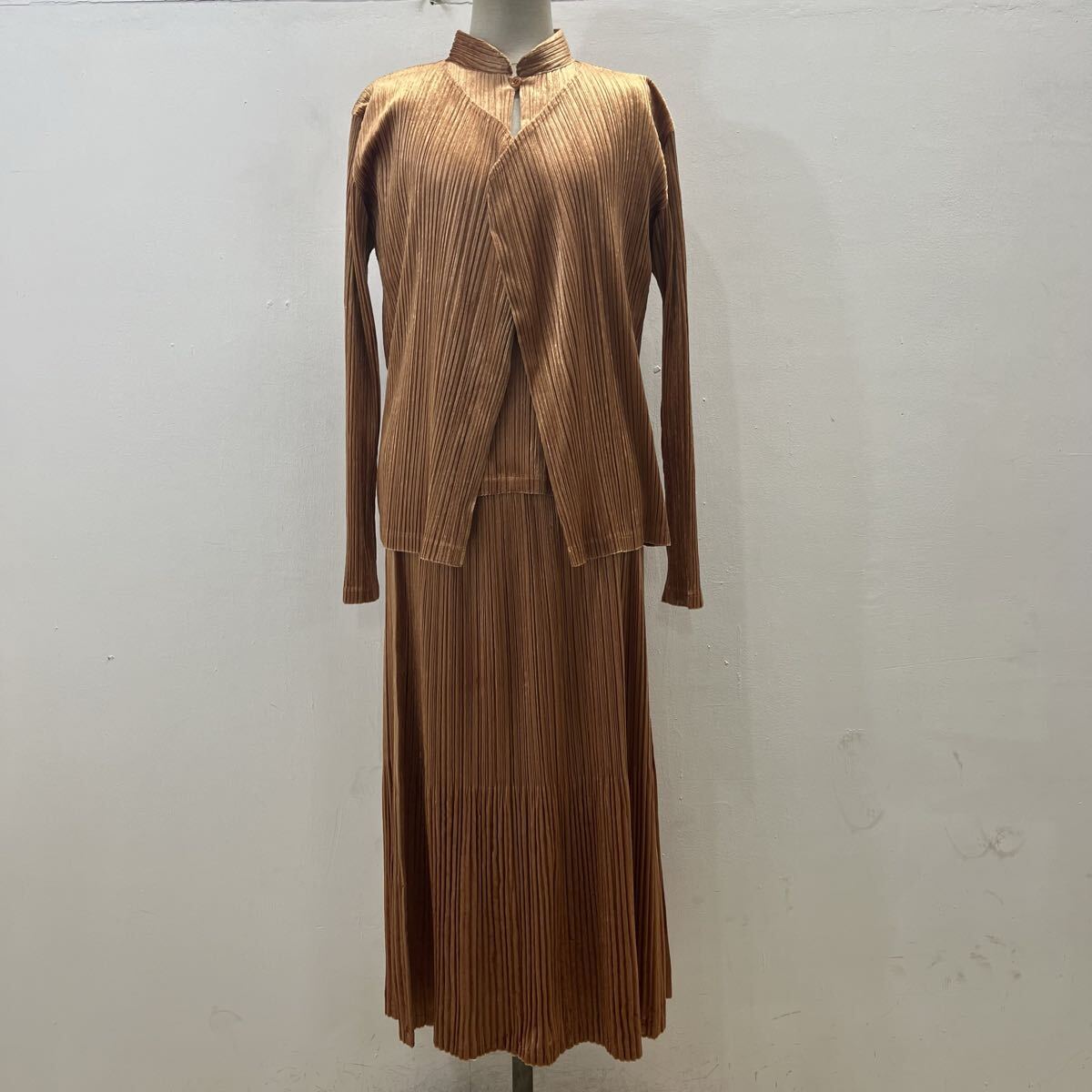 PLEATS PLEASE ISSEY MIYAKE 3ピース カーディガン プルオーバー ロングスカート プリーツプリーズ イッセイミヤケ【送料一律/同梱可能】O拍卖
