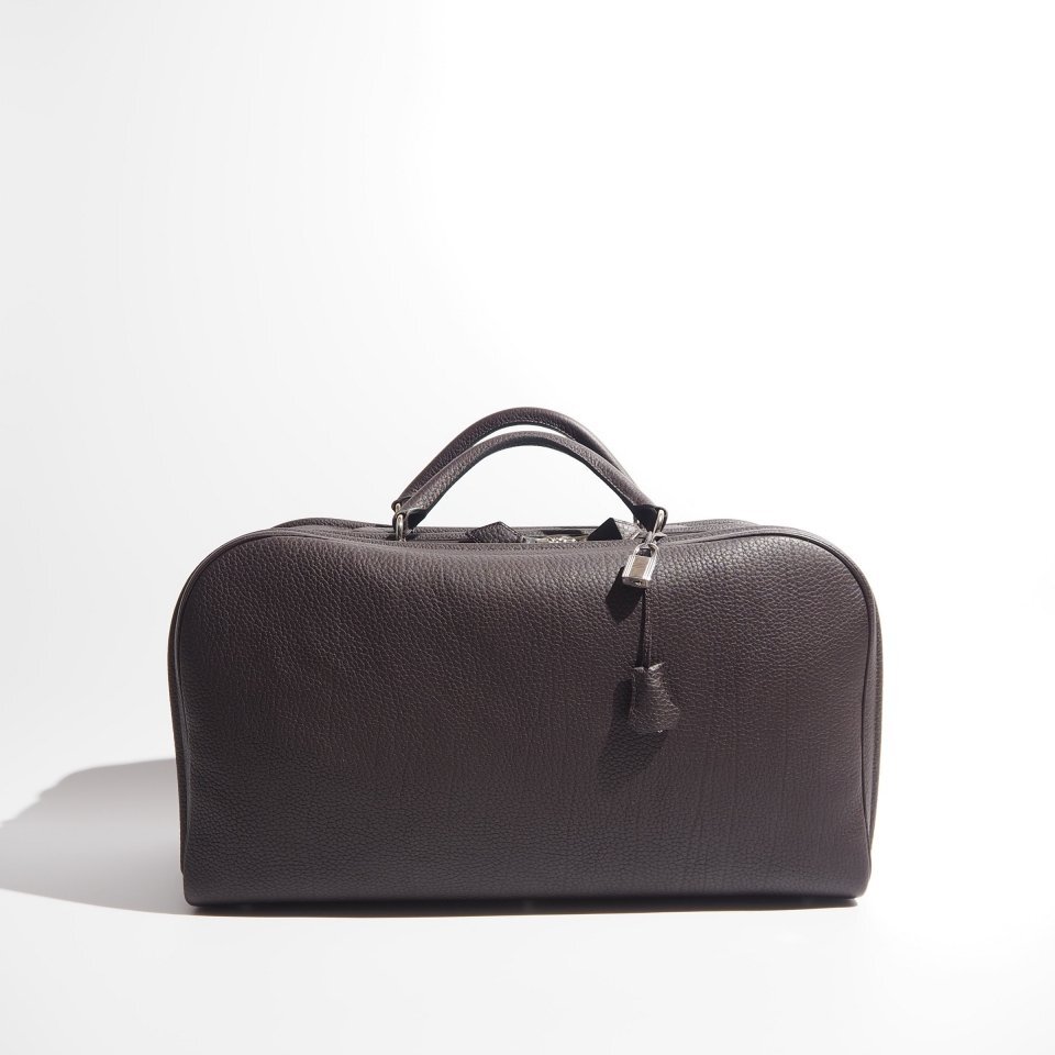 M8927P ▼HERMES エルメス▼ サックアンヴィ ブラウン / レザー ボストンバッグ メンズ レディース rb mks拍卖