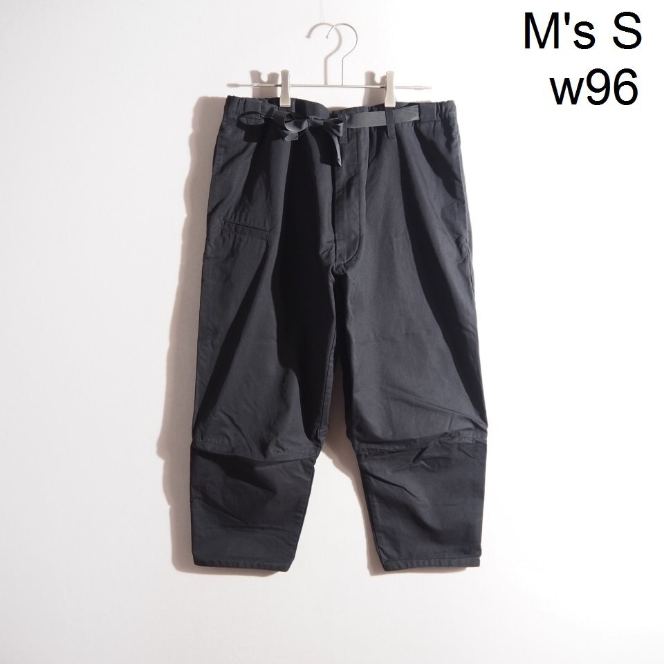 P5560P ▼ACRONYM アクロニウム▼ P17-S HIGH-DENSITY GABARDINE DRAWCORD TROUSER コットンパンツ ブラック S 春~秋 rb mks拍卖