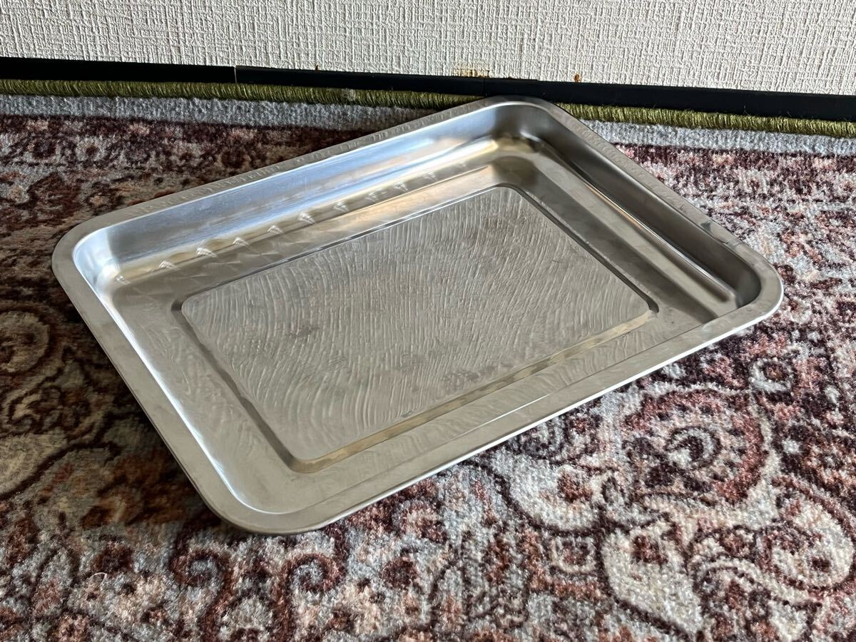 シューズトレイ ステンレストレイ トレー ウロコ 土足厳禁 土禁 靴置き 長靴 工具置き 洗車道具収納にも デコトラ トラック野郎 暴走族 拍卖