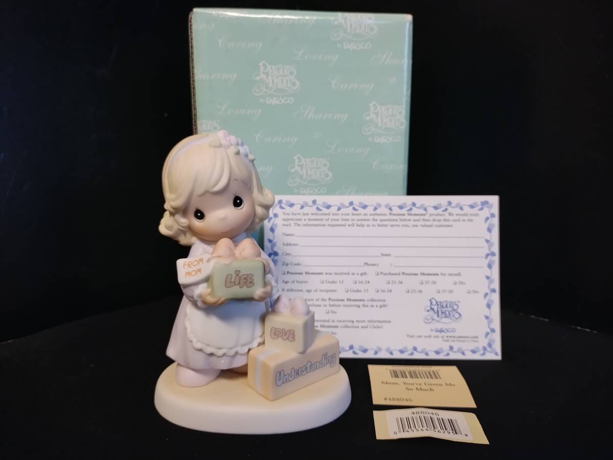 R667【新品・デッドストック】 高さ12.5cm×幅約10cm プレシャスモーメント エネスコ 陶器人形 アンティークドール 488046拍卖