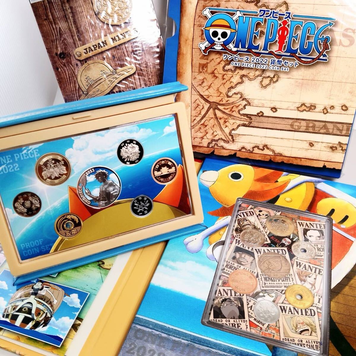 新品 ONE PIECE プルーフ貨幣セット 2022年 2点セット 令和4年 ミントセット 造幣局 ワンピース 記念硬貨 コレクション レア 額面666円×2拍卖
