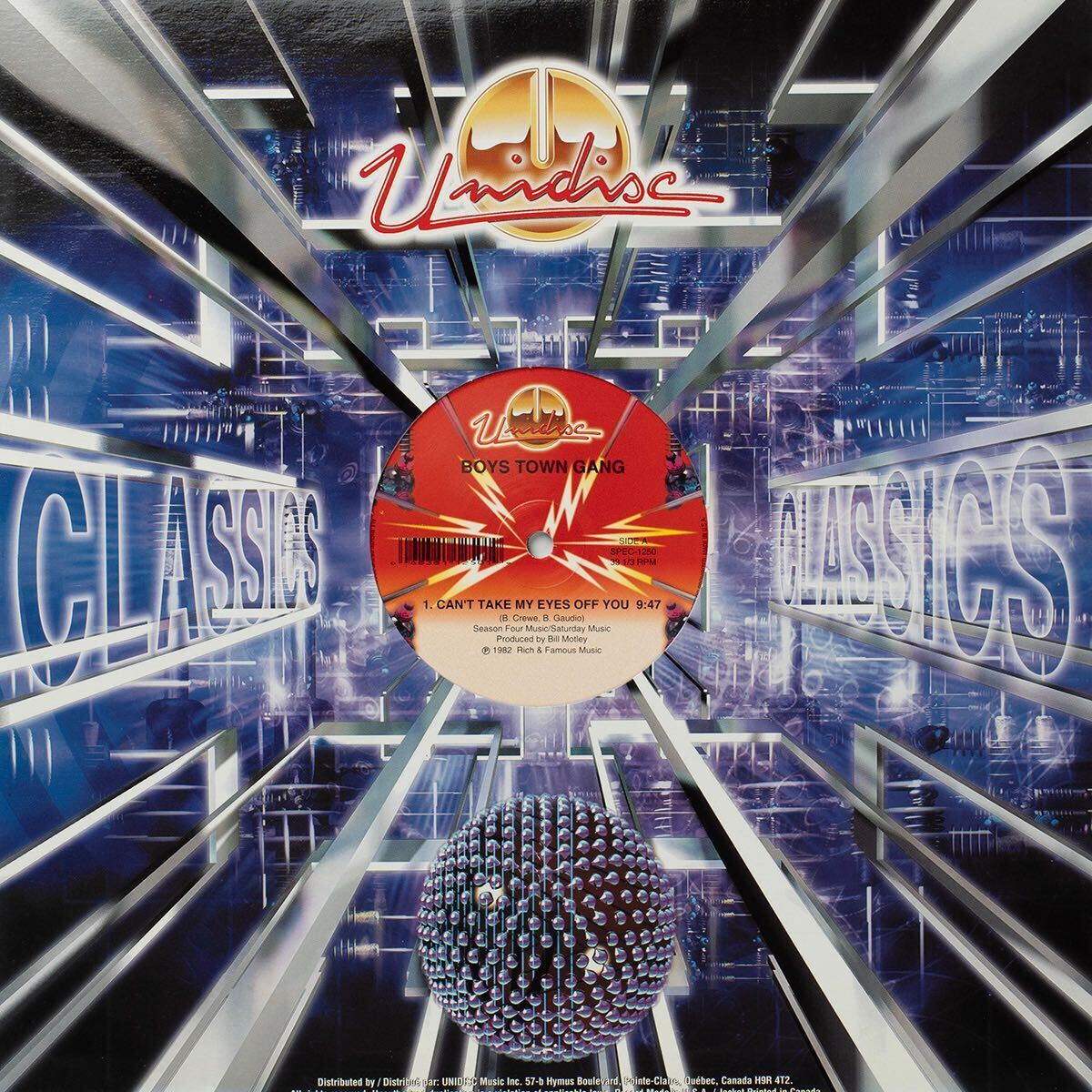 Boys Town Gang Can't Take My Eyes Off You / I Just Can't Help Believing / SPEC-1250 /12 Vinyl レコード拍卖