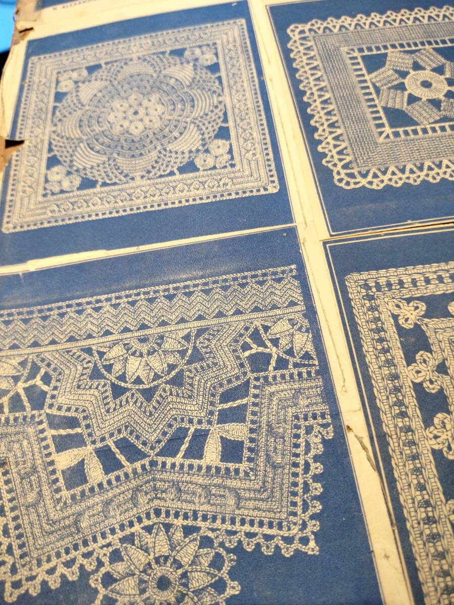 フランス アンティーク レースのためにの本 ページは大きなカートンに 裁縫 手芸!拍卖