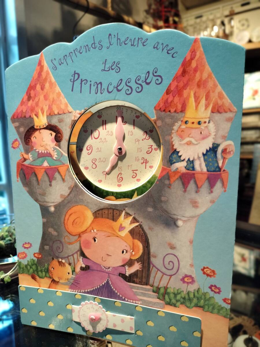 フランス フランス語 絵本 子供のために 時間の 勉強 プリセスと時間を覚えましょ 新品!拍卖