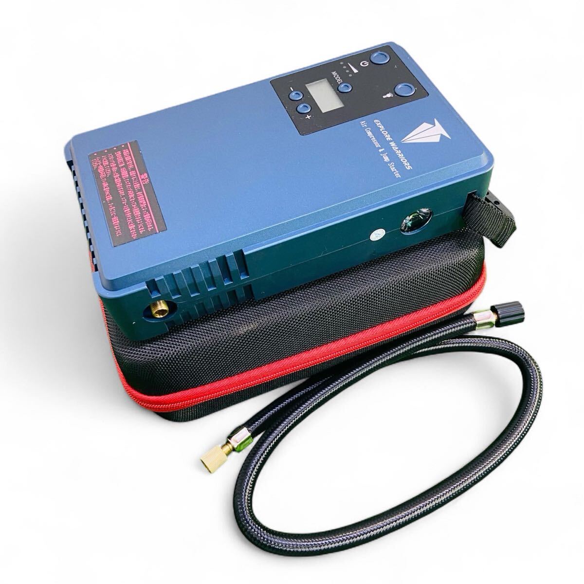 ★☆EXPLORE WARRIORS エアーコンプレッサー ジャンプスターター PAP-10A USB 動作確認済み C☆★拍卖