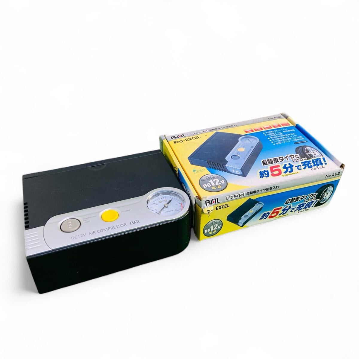 ★☆BAL 大橋産業 DC12V エアーコンプレッサー No.492 Pro-EXCEL 自動車 空気入れ 電動空気入れ メンテナンス 整備 動作未確認 B☆★拍卖
