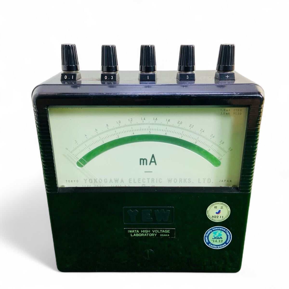 ★☆横河電機 YOKOGAWA ヨコガワ アナログテスター 電流計 TYPE 2011 mA 計測器 テスター 現状品 Ie☆★拍卖