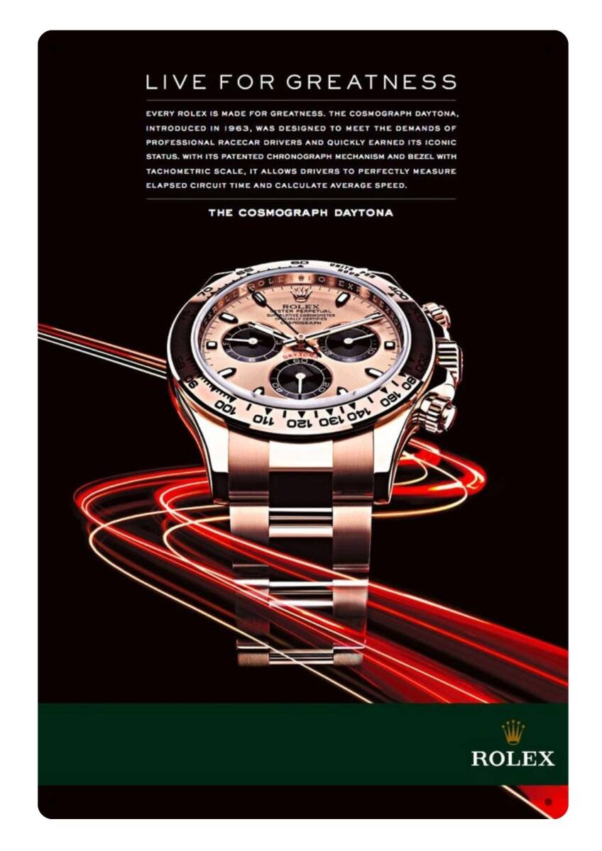 迫力!! 大型60cm!! / USA看板シリーズ / ロレックス アメリカ広告 / 新品看板 / 送料無料!!拍卖