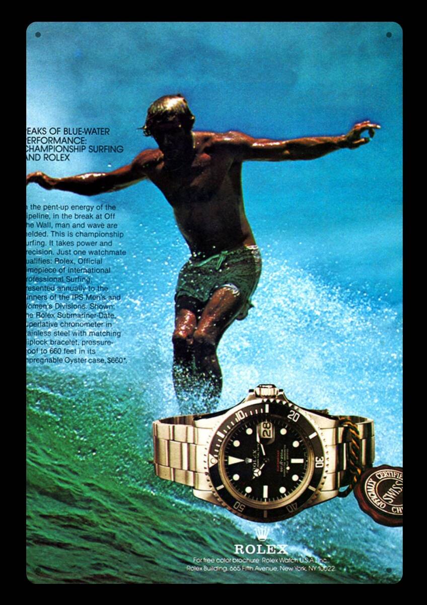 迫力!! 大型60cm!! / USA看板シリーズ / ロレックス 海外広告 / 新品看板 / 送料無料!!拍卖