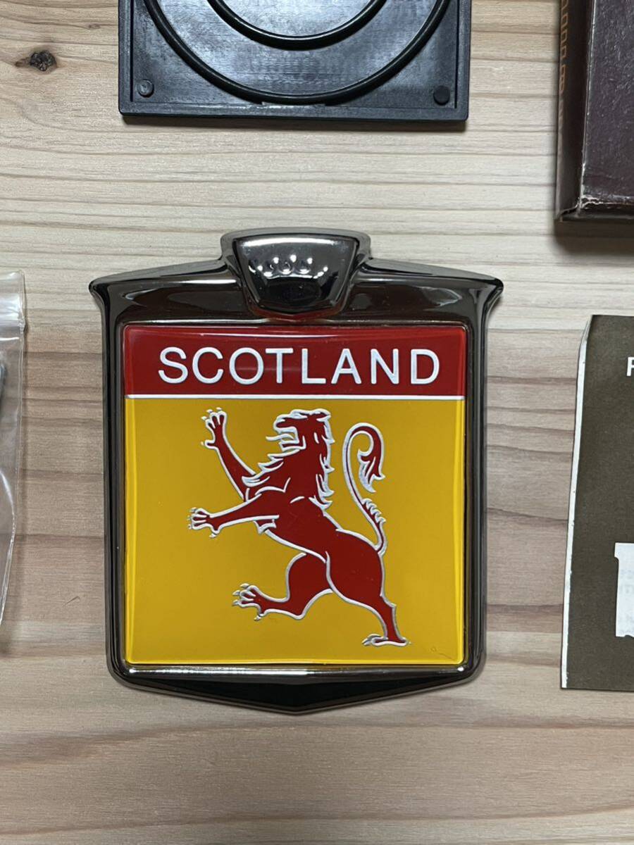 当時物 希少 renamel スコットランド SCOTLAND カーバッジ グリルバッジ イギリス レナメル 検 英国 ミニ VAN ロータス MINI ジャガー拍卖