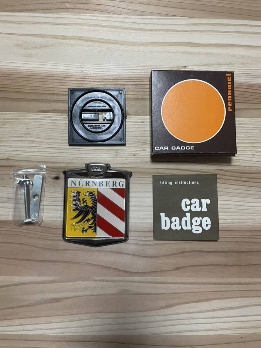ニュルンベルク ドイツ renamel カーバッジ グリルバッジ 検) セントクリストファー ミニ ポルシェ BMW ベンツ モッズ BMC ローバー MG ADO拍卖