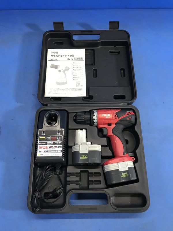 【 リョービ / RYOBI 】充電式 ドライバドリル 12V【 BD-122 】電動工具 現場作業 大工道具 100拍卖