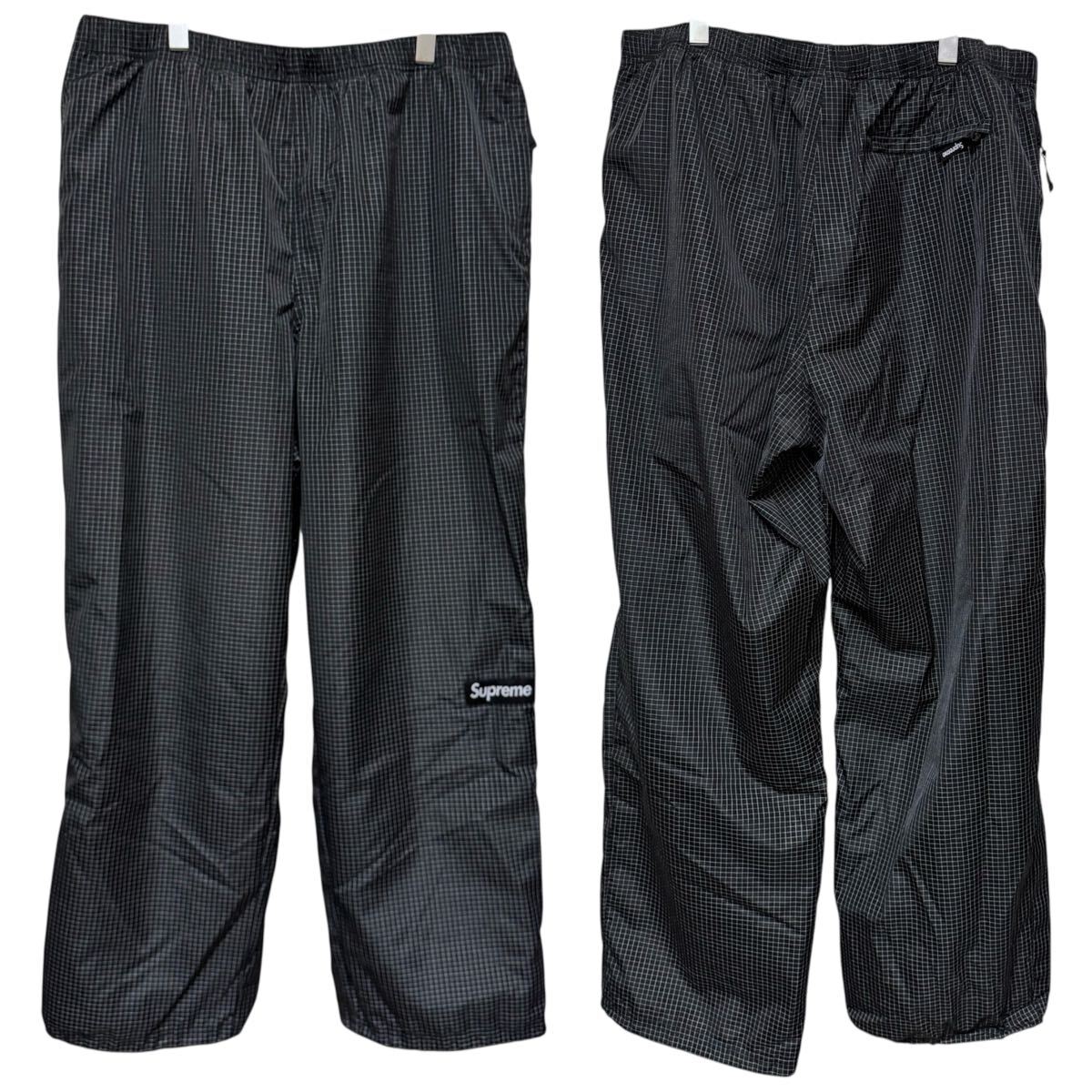 SUPREME 25SS REFLECTIVE RIPSTOP TRACK PANTS シュプリーム リフレクター トラックパンツ 黒XL拍卖