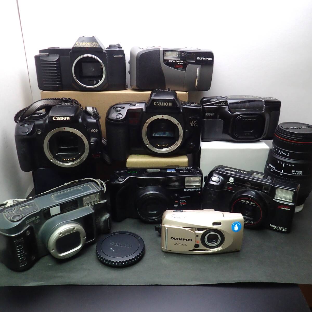 カメラ デジカメ まとめ / コンパクト 一眼 レンズ 等 10点 おまとめ 動作未確認 ジャンク品拍卖