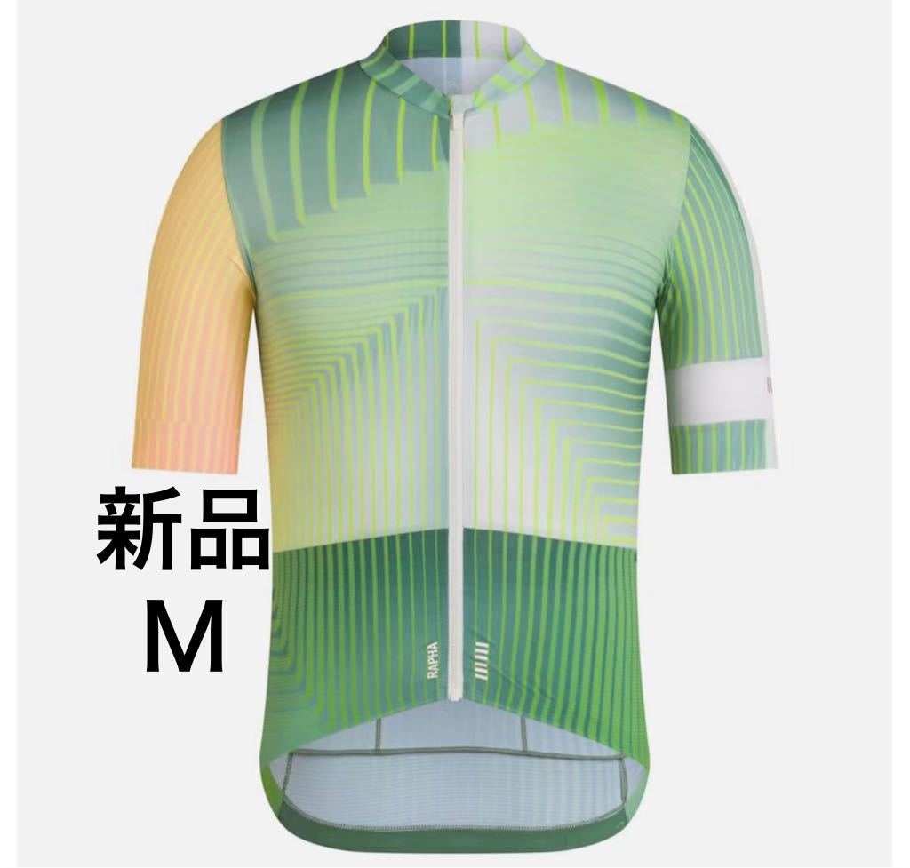 新品 Rapha Men’s Pro Team Training Jersey Mサイズ グリーン ラファ メンズ プロチーム トレーニング ジャージ拍卖