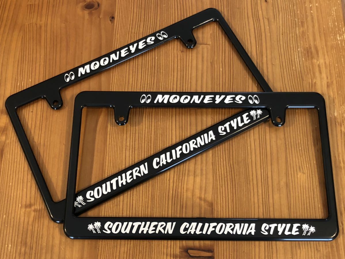 2枚組 送料込み 新基準全面適用 New Std. Southern California Style カリフォルニア ブラック ライセンスフレーム ライセンスプレート拍卖