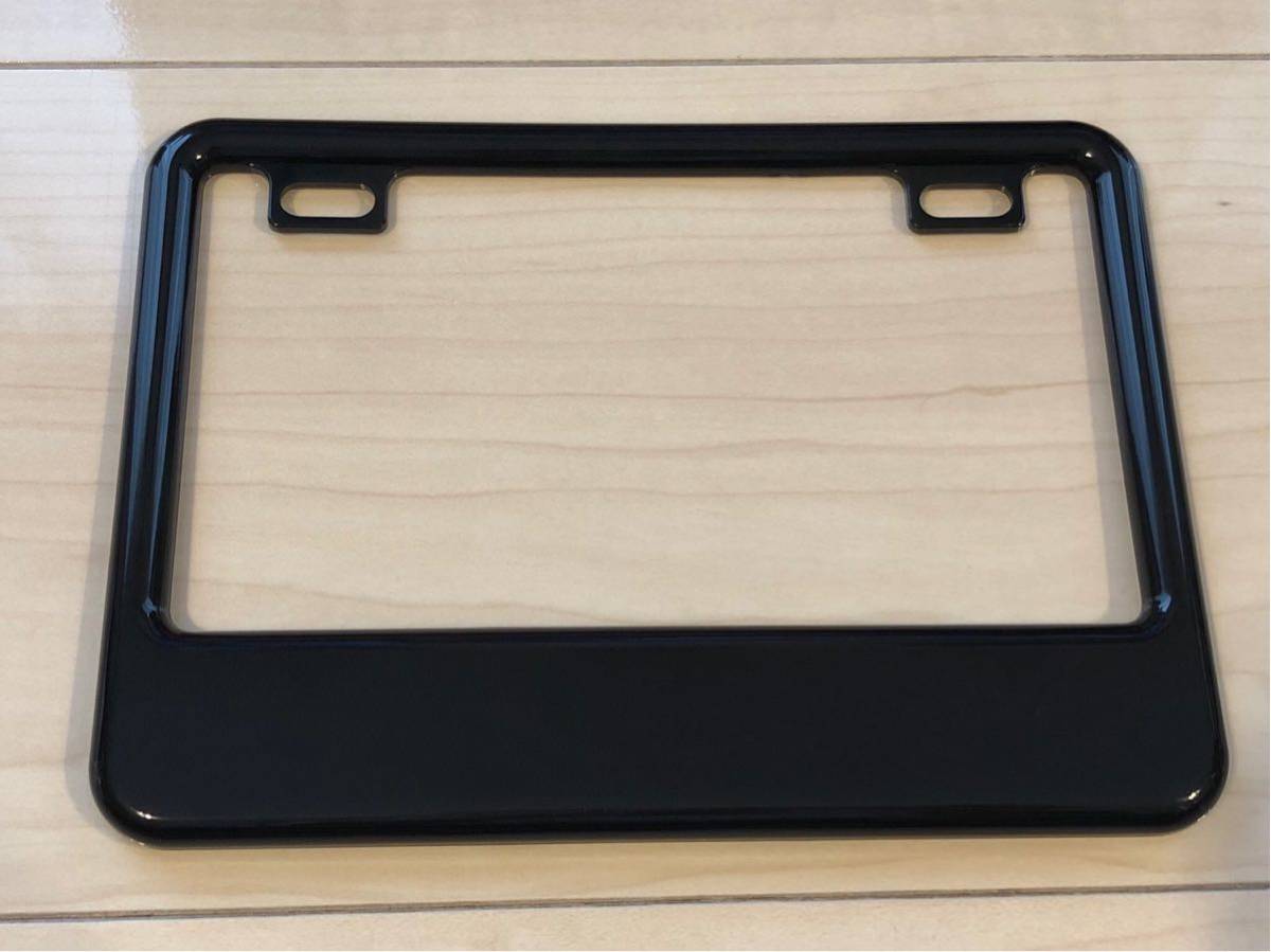 バイク 50cc~125cc mooneyes ナンバーフレーム ライセンスフレーム 無地 カッティングステッカーでオリジナルに 2輪用 普通郵便140円拍卖