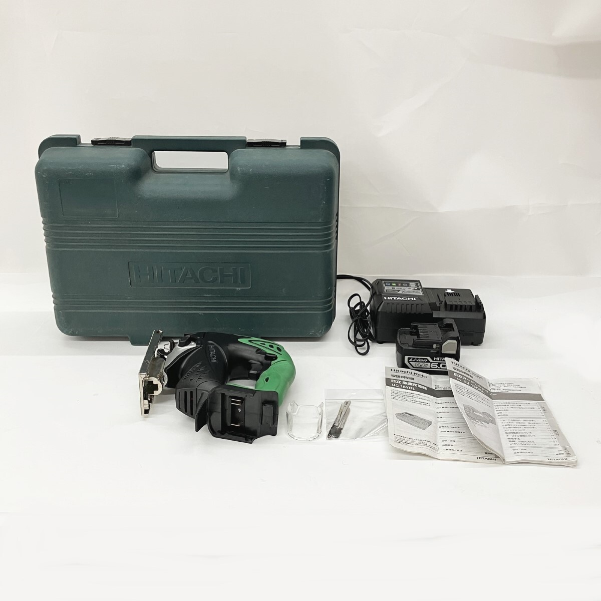 〇〇 HITACHI 日立 18V コードレスジグソー CJ18DSL グリーン 現状渡し やや傷や汚れあり拍卖