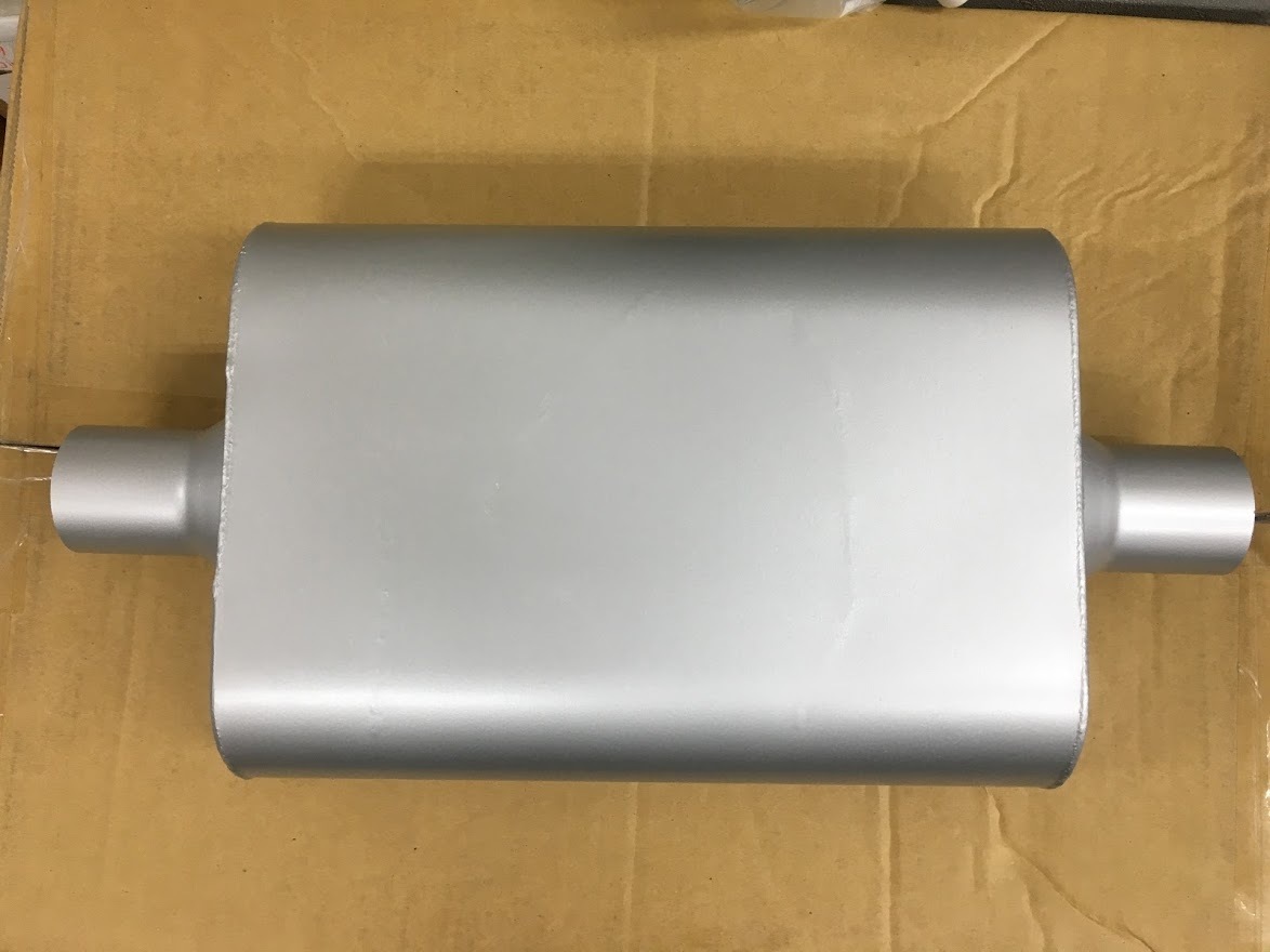 汎用 オーバル ボックス 箱型 2 マフラー アメ車 旧車 ローライダー ホットロッド サイレンサー 中間タイコ フローマスター チェリーボム拍卖