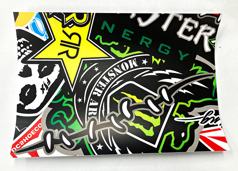 A4 カーラッピングシート ボムステッカー bomb JDM usdm エナドリ ロックスター monster VP ヘラフラ カスタム スカル 柄もの 26-14拍卖