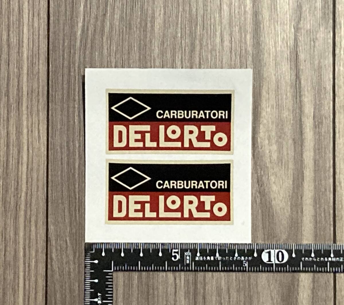 ★送料無料★DELLORTO CARBURATORI デロルト ステッカー 70mm x 35mm ペアセット拍卖