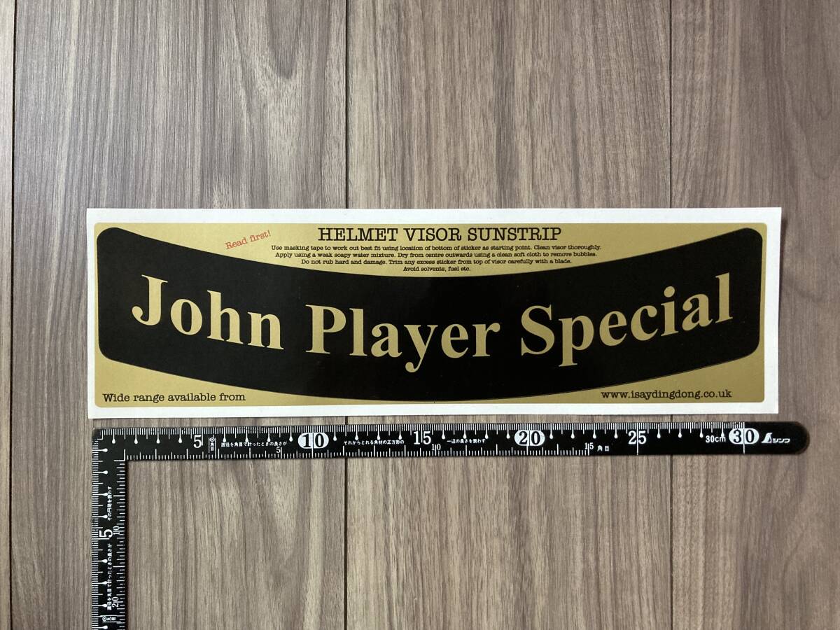 ★送料無料★JOHN PLAYER SPECIAL JPS ジョン プレイヤー ヘルメット カッティング ステッカー ゴールド拍卖