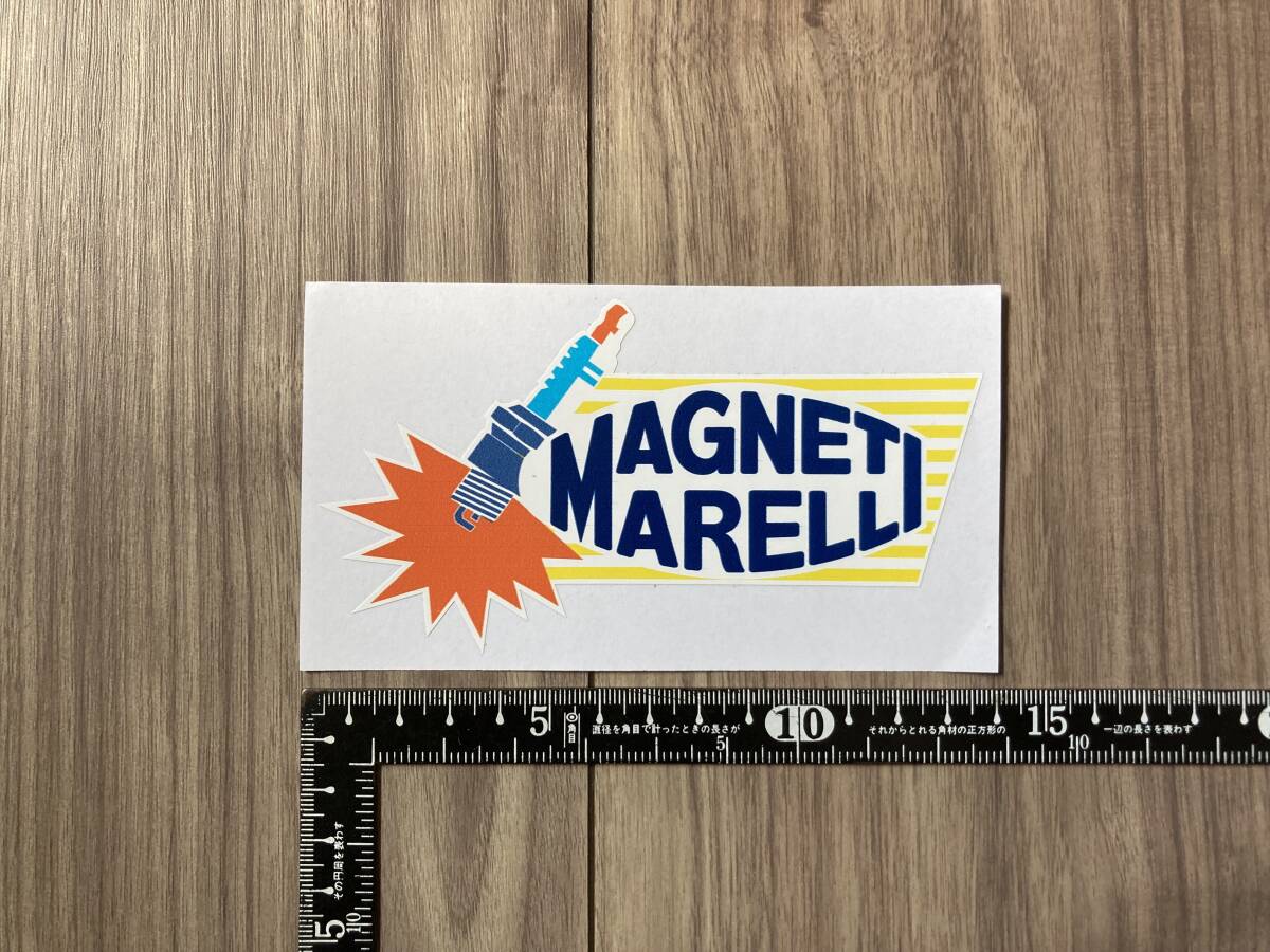 ★送料無料★MAGNETI MARELLI Spark Plug マニエッティ カッティング ステッカー 130mm × 70mm拍卖