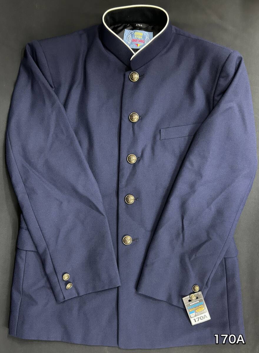 衣料品店在庫品 TOMBOW 他 男子学ラン 3着 (170A/175A/180A) ズボン 2着(W79) 5点 制服 学生服 未使用長期保管品 0731-2拍卖