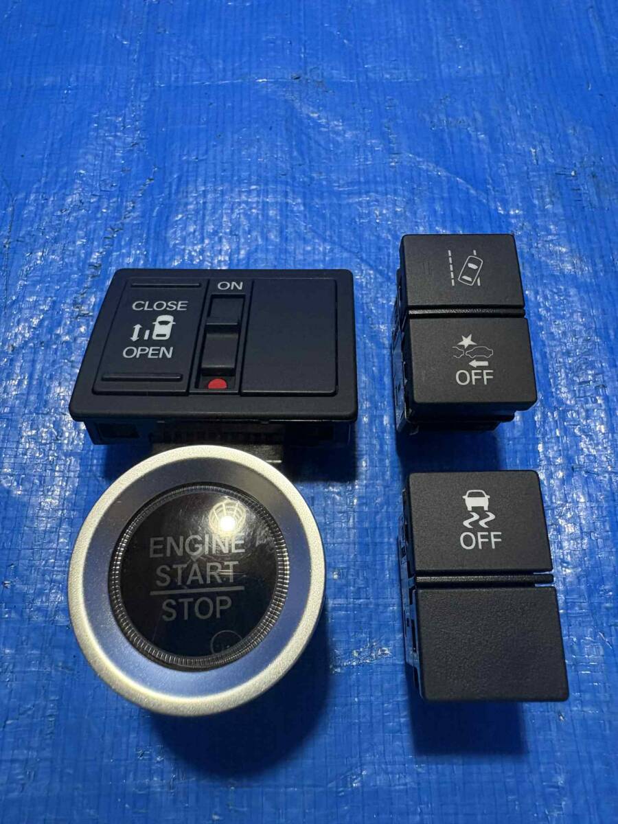 N-BOX カスタム JF3 純正 スイッチ セット エンジンスタート・パワースライド・横滑り防止・レーンアシスト拍卖