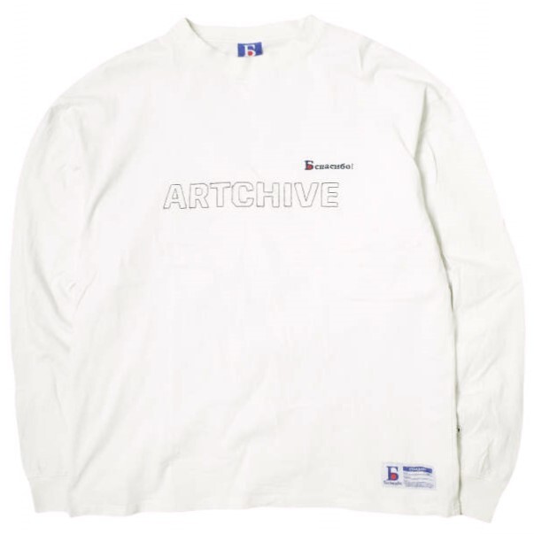 Danke Schon ダンケシェーン ARTCHIVEロゴ ロングスリーブTシャツ L ホワイト 長袖 トップス g22494拍卖