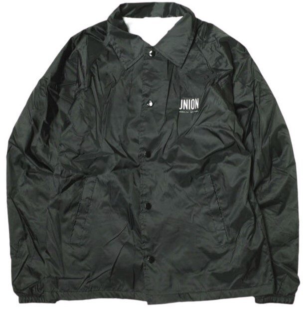 UNION SURFBOARDS ユニオン サーフボーズ アメリカ製 H BEAUTY&YOUTHポップアップストア限定 ナイロンコーチジャケット S BLACK g22283拍卖