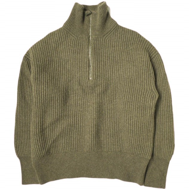 YLEVE イレーヴ Extra Fine Merino Wool Half Zipped Knit エクストラファインメリノウールハーフジップニット 168-1260053 Brown セーター拍卖