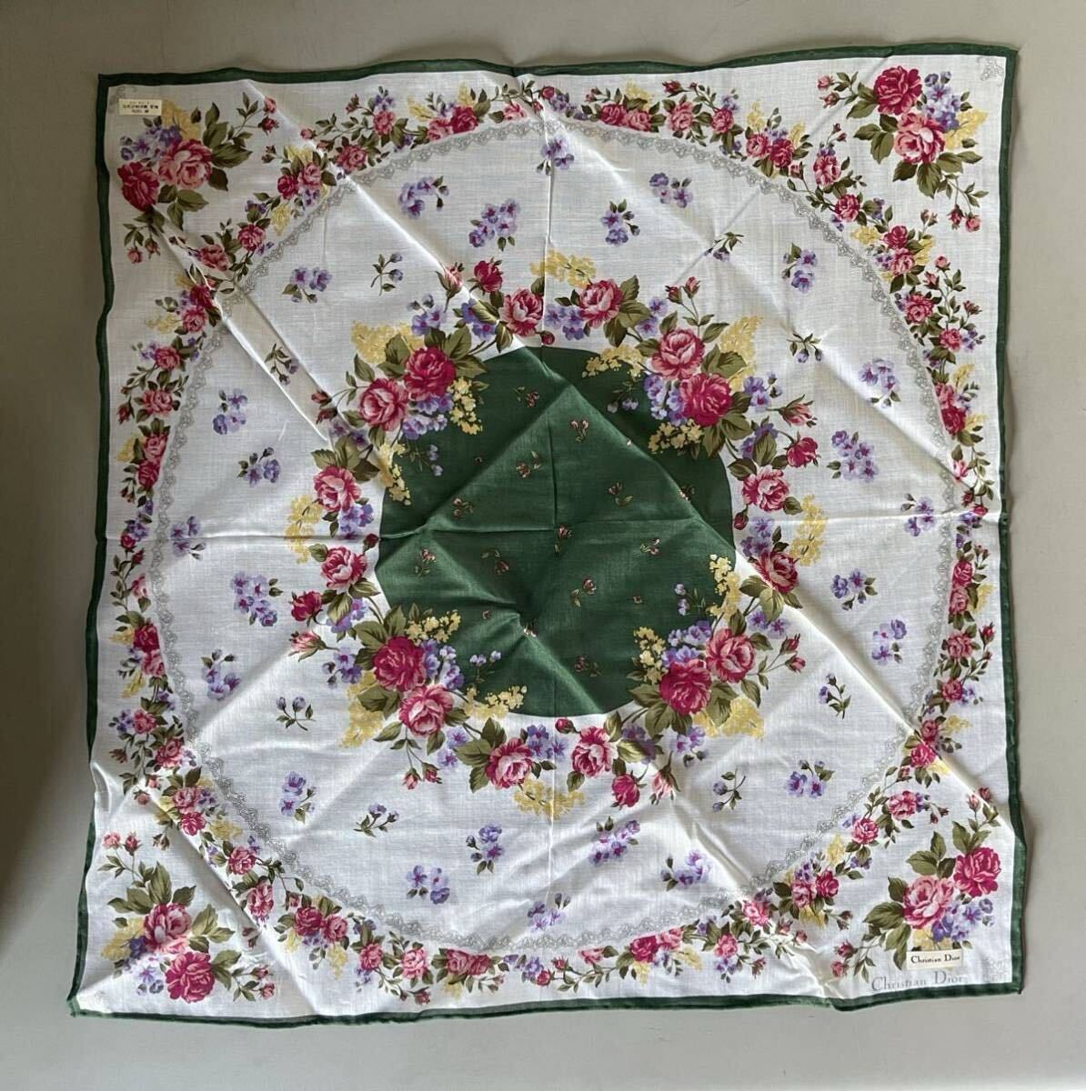 新品 送料無料 Christian Dior クリスチャン ディオール ハンカチ レディース 綿100%拍卖