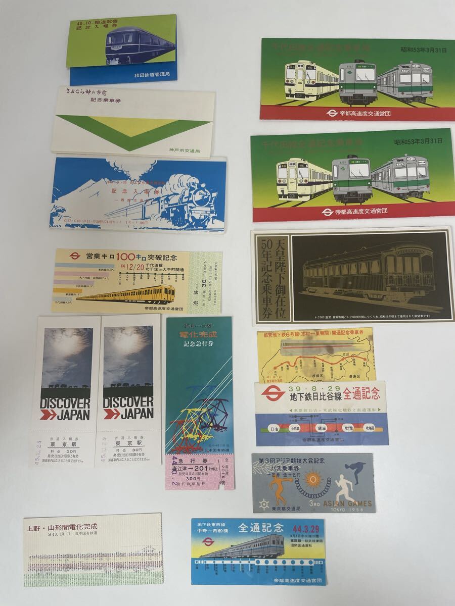 鉄道 記念入場券 記念乗車券 記念切符 昭和レトロなどセット拍卖