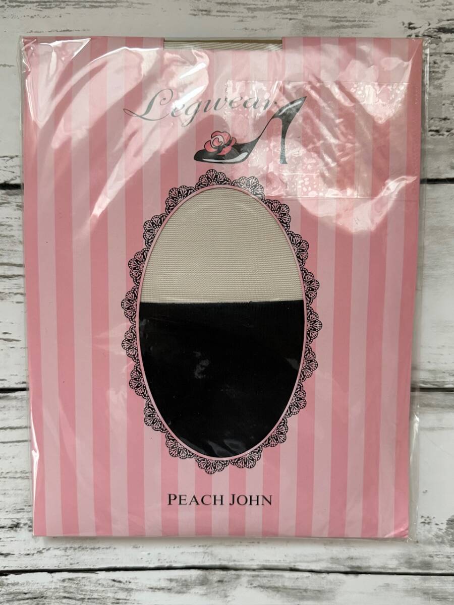 未使用★PEACHJOHN/ピーチジョン★フェイク ニーハイ タイツ ブラック サイズM-L拍卖