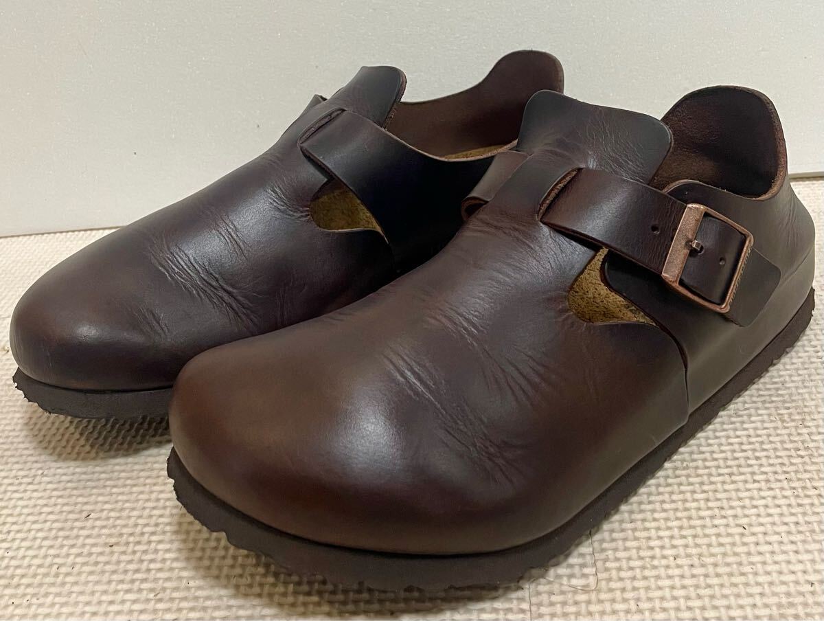 ビルケンシュトック ロンドンBIRKENSTOCKブラウン40レザーシューズ拍卖