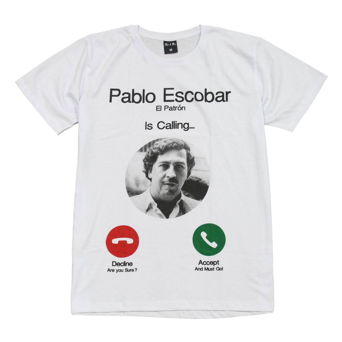 映画 パブロ・エスコバル 麻薬王 LINE ジョーク マフィア コカイン ストリート系 デザイン おもしろTシャツ メンズ 半袖★tsr0655-wht-xl拍卖