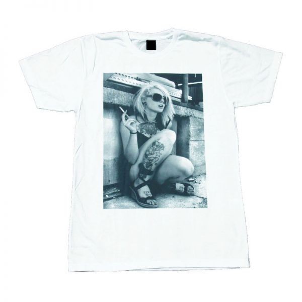 パンク ロック セクシーガール お洒落 タトゥー ミニ ストリート系 デザインTシャツ おもしろTシャツ メンズ 半袖★tsr0387-wht-s拍卖