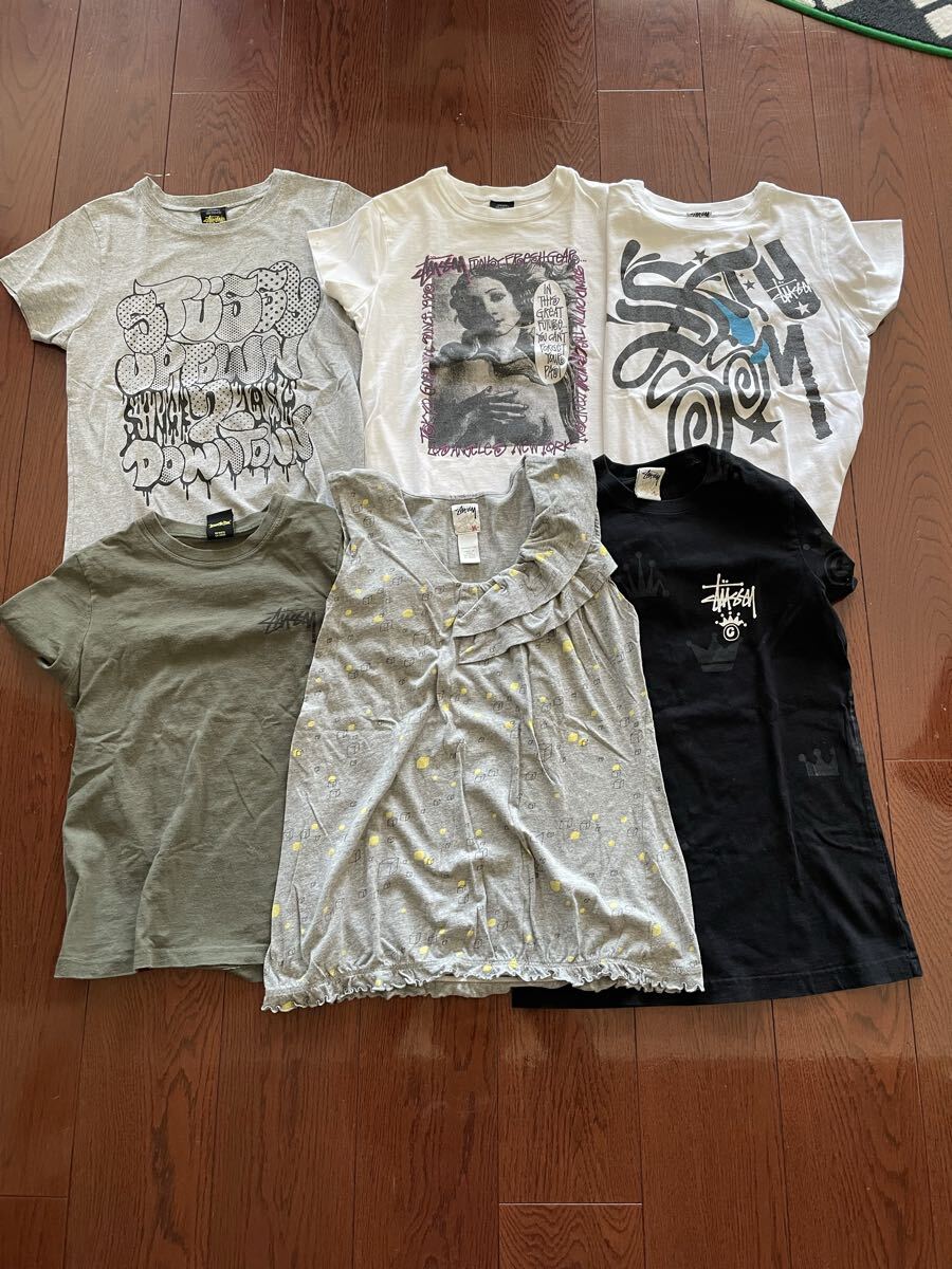 stussy woman stussy girl Tシャツ カットソー 中古 made in USA OLD STUSSY拍卖
