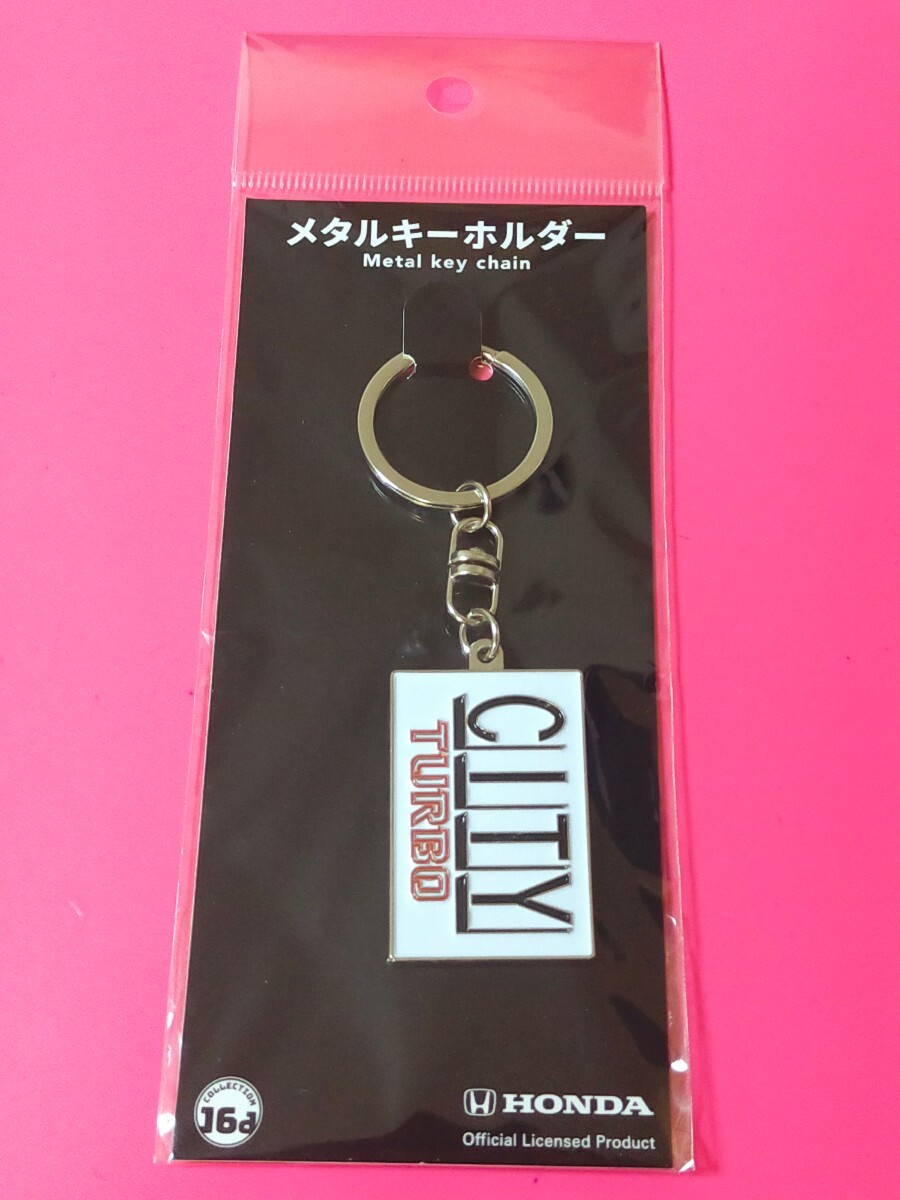即決!Honda シティターボ PRロゴ メタルキーホルダー グッズ 装飾 正規品 同梱発送可能!拍卖