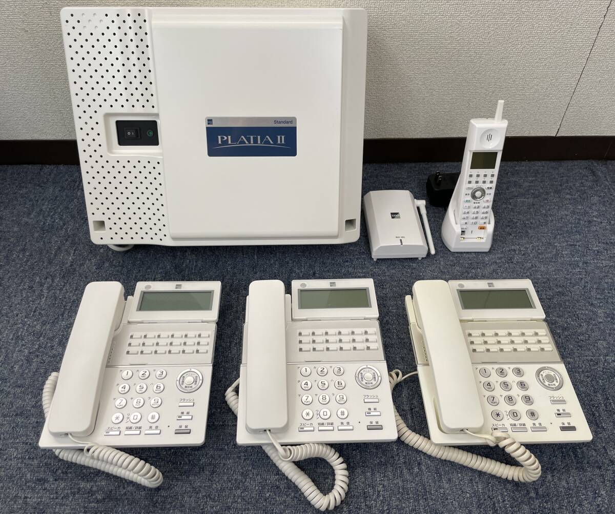 ☆SAXA(サクサ株式会社) RT1000ⅡStd主装置セット☆TD810(W)×3台/DCT805・WS805☆T0000961-1拍卖