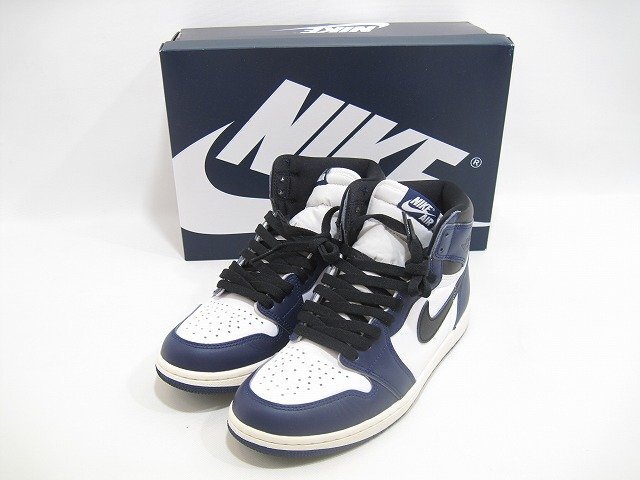 NIKE / ナイキ エアジョーダン1 レトロ ハイオージー DZ5485-401 ミッドナイトネイビー メンズ サイズ : 26.5cm スニーカー拍卖