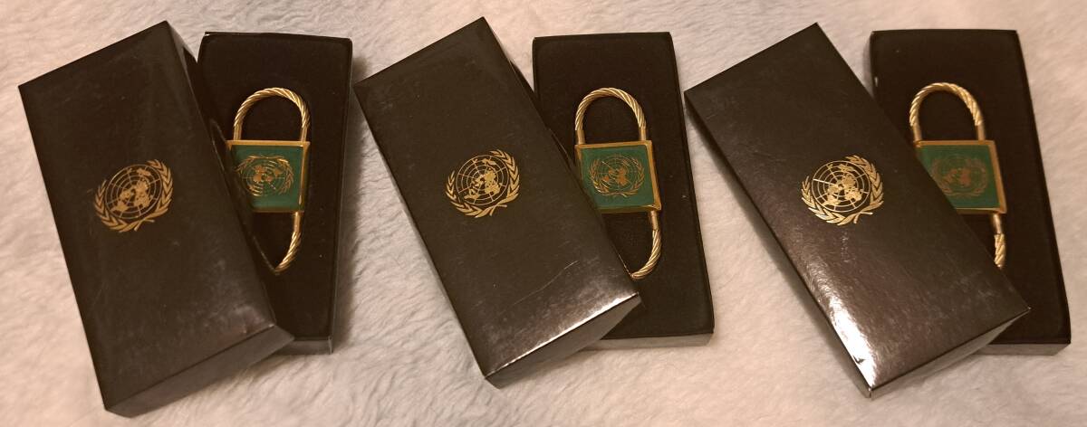 ★国連キーホルダー★3個セット★ケーブルデザインキーホルダー★拍卖