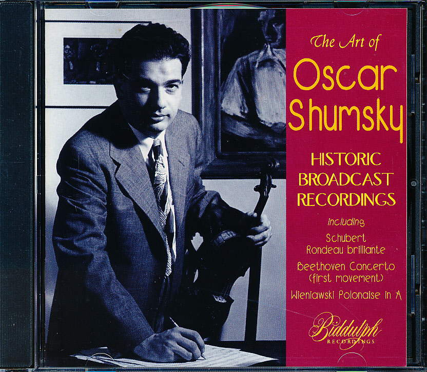 Biddulph オスカー・シュムスキーの芸術 HISTORIC BROADCAST RECORDINGS拍卖