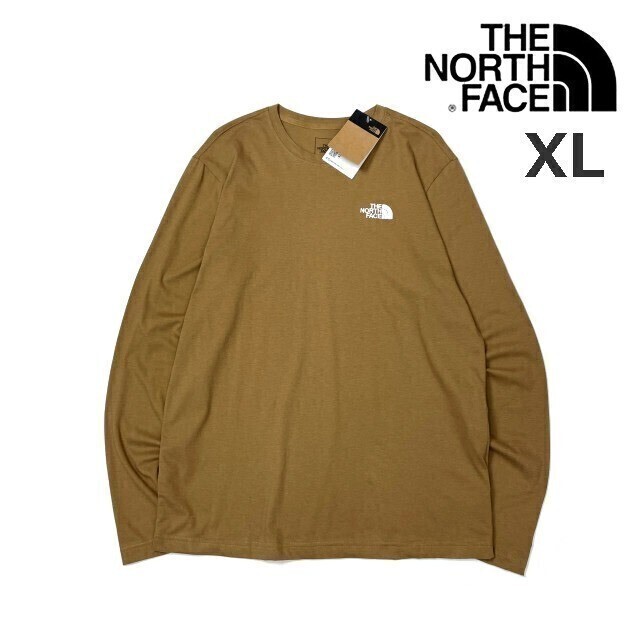 売切り【正規新品】THE NORTH FACE◆L/S EVOLUTION 長袖 Tシャツ ロンT US限定 ロゴ刺繍 ハーフドームロゴ アウトドア(XL)茶180902-20拍卖