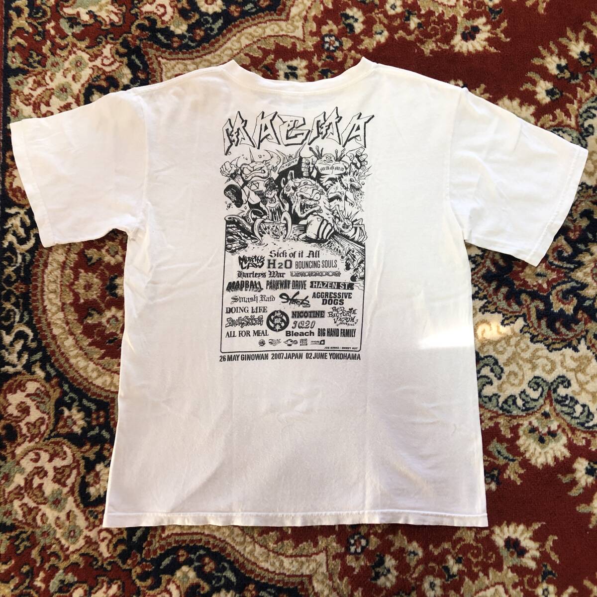 ヴィンテージtシャツ バンtee バンドTEE NYCハードコア h2o mad ball マーフィーズロウ sick of it all 2000s 00s ビンテージ拍卖